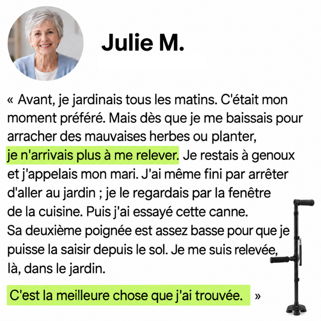 La canne qui vous redonne votre indépendance