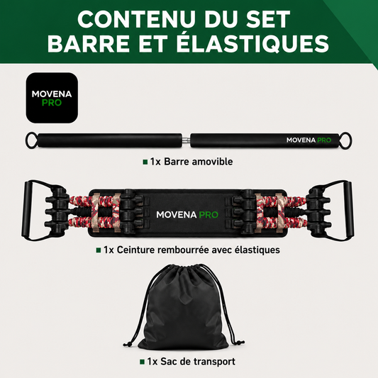 MovenaPro™ – Barre de Musculation & Bandes de Résistance
