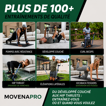 MovenaPro™ – Barre de Musculation & Bandes de Résistance