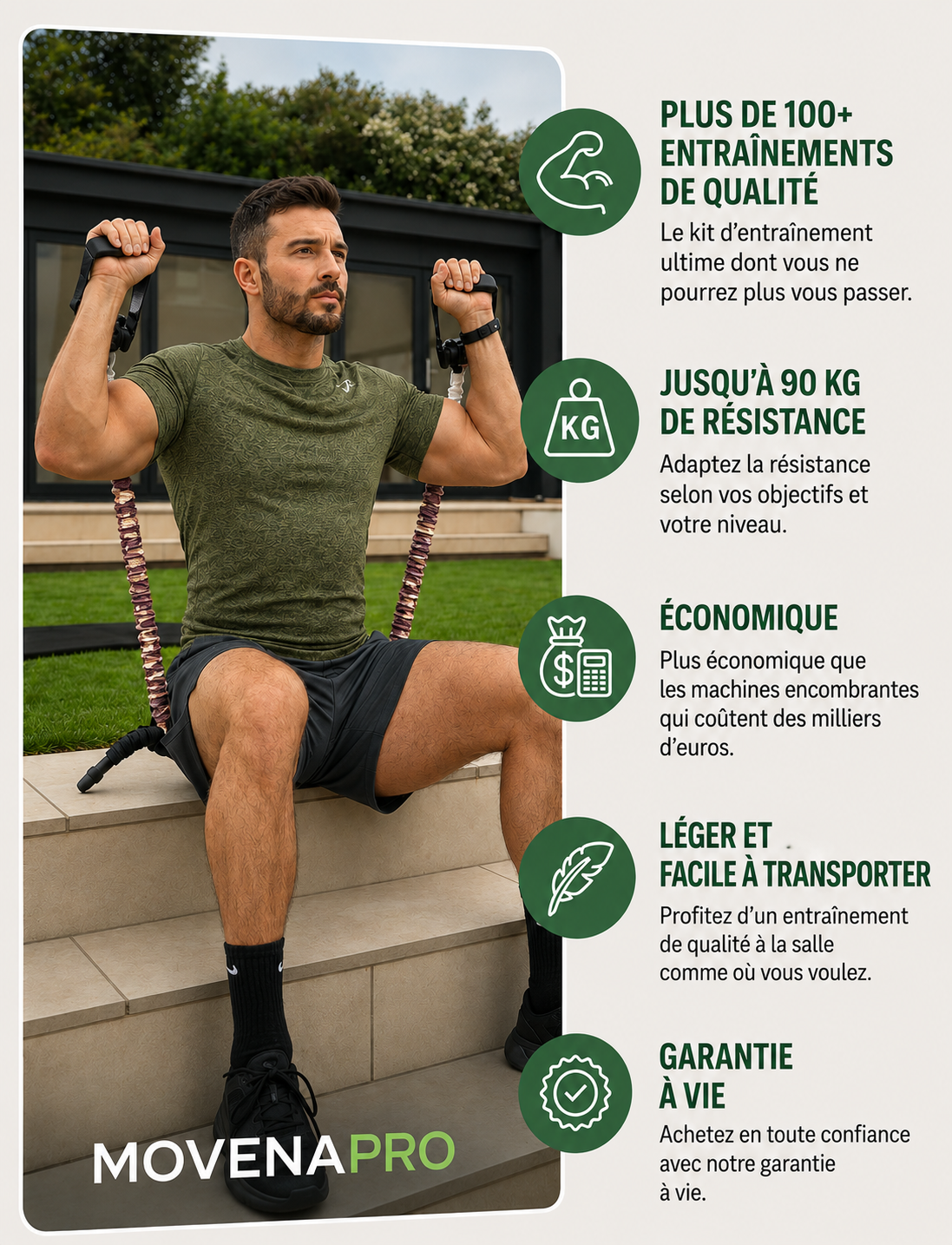 MovenaPro™ – Barre de Musculation & Bandes de Résistance