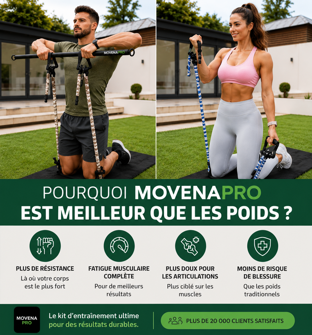 MovenaPro™ – Barre de Musculation & Bandes de Résistance