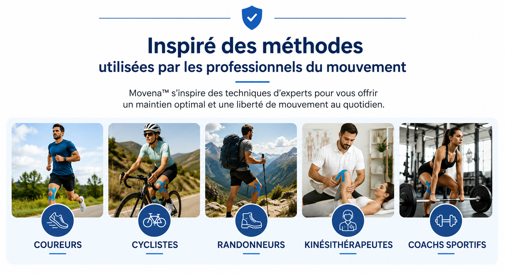 Bande Movena™ Inspiré par des professionnels du mouvement