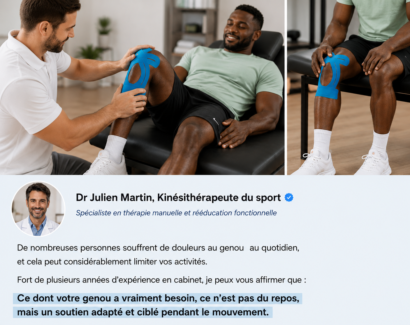 Movena™ –  Bandes Kinésiologie Genou