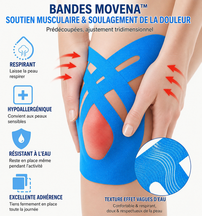 Movena™ –  Bandes Kinésiologie Genou