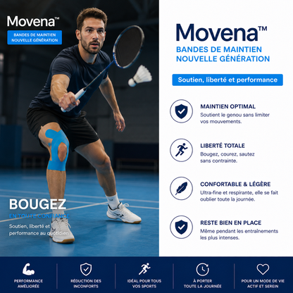 Movena™ –  Bandes Kinésiologie Genou